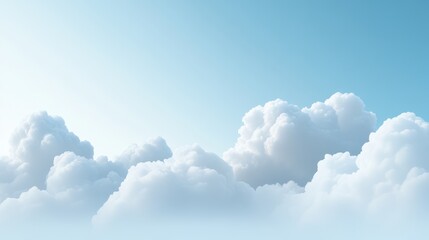 Wall Mural - the sky is blue and cloudy