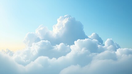 Wall Mural - the sky is blue and cloudy