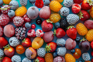 Close up image raspberry blackberry blueberry fruits berry healthy food created with generative Ai