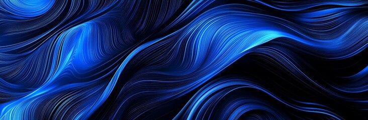 Leinwandbilder - An illustration of modern soft swirl waves accompanied by teal green and teal.