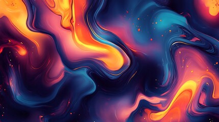 Wall Mural - Abstract Swirls of Color