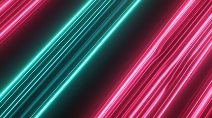 Wall Mural - Neon Lights Streaks Abstract Background