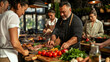 © spyrakot - Middle-aged Friends Enjoy Grilling at a Barbecue Cooking Class for Perfect Flavor and Tenderness