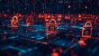 © Palung - Cyber ​​security and data protection, internet network security, protect business and financial transaction data from cyber attack, user private data security encryption