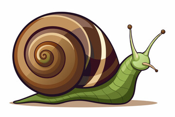 Wall Mural - Snail vector color illustration