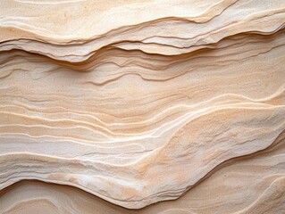 Poster - Smooth sandstone texture with natural tones, macro shot, desert materials