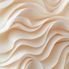 Wall Mural - Intricate paper texture with light shadows, macro shot, artisanal material