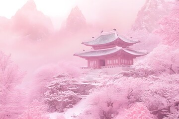 pink korea background