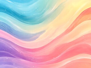 rainbow wave abstract illustration background