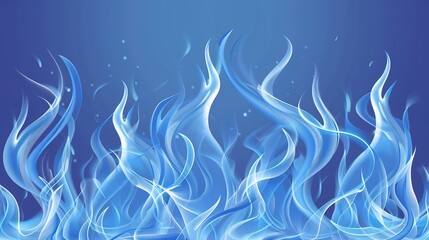 Wall Mural - Vector_illustration_Background_vector_blue_flames