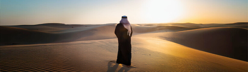 Wall Mural - sunset in the desert