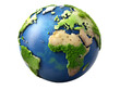 © PNG Factory - PNG earth globe showing Europe Africa transparent background