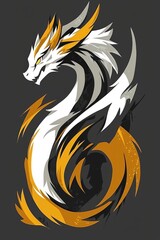 Sticker - Abstract Dragon Design