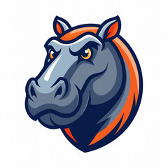  Vintage Hippopotamus Silhouette Vector for Posters, Billboards, and Video Game Production