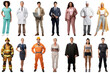 © Rawpixel.com - PNG profession people full body element set, transparent background