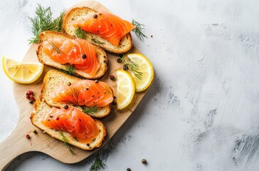 Sticker - Appetizing Smoked Salmon Canapes