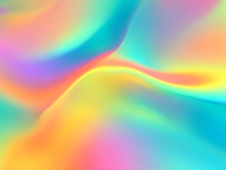 Rainbow hologram wave Abstract wallpaper Background graphic