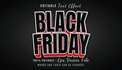 black friday 3d text effect design