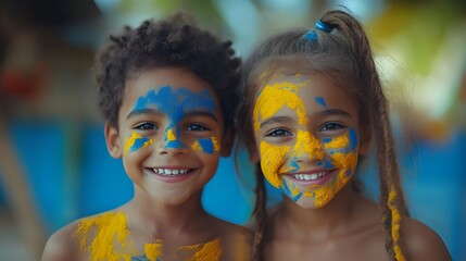 Sticker - portrait of children