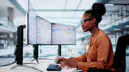 Aufkleber - KPI Business Analytics Data Dashboard