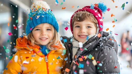 Sticker - portrait of children