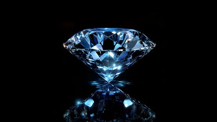 diamond on black background