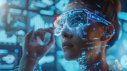 Aufkleber - Concept of futuristic technology