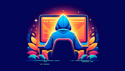 Hacker in a Dark Room

