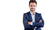 © BlazingDesigns - Handsome businessman standing on a transparent background PNG.