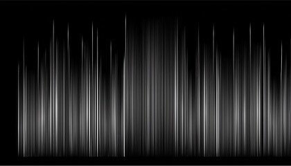 Wall Mural - With a black background and vertical lines in white