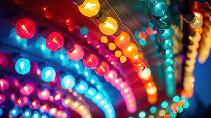 Carnival light pattern wallpaper