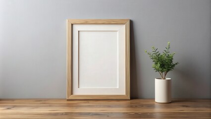 Poster - Blank picture frame mock-up for wall art display, mock-up, picture frame, wall art, blank, display, interior design, decor