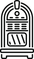 Sticker - Classic jukebox playing music, a symbol of fun and entertainment