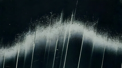Poster - Abstract Black and White Texture:  A captivating abstract texture, a black background with an ethereal white wave of scratches. This image evokes mystery and intrigue, offering a sense of depth and co