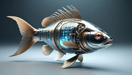 Wall Mural - a futuristic fish