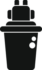 Poster - This simple vector icon represents an electric water pump, perfect for illustrating plumbing, construction, and home improvement
