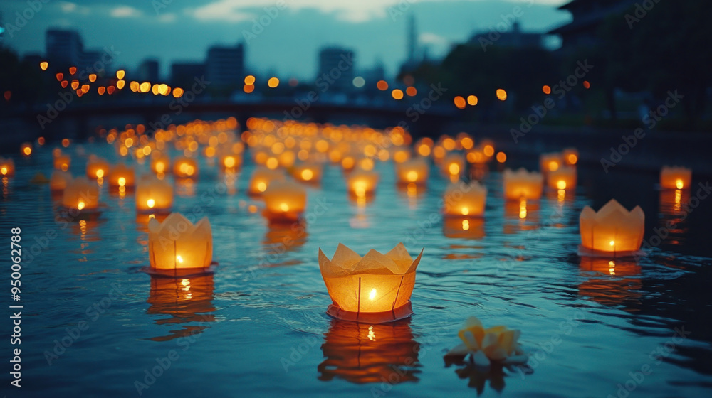 Paper lanterns are floated down rivers, creating a magical atmosphere ...