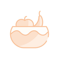 Sticker - Diet vector icon