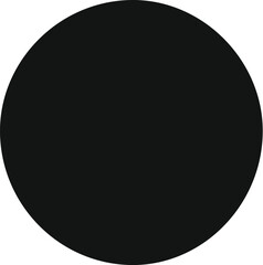 Poster - simple black circle on white background graphic element
