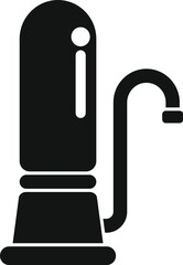 Poster - This simple vector icon represents a water purifier, ideal for conveying concepts of water purification, filtration, and access to safe drinking water