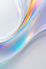 Wall Mural - Abstract hologram waves on a bright background, vertical composition	