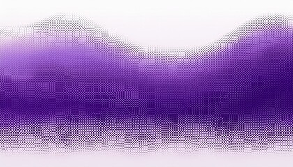 Wall Mural - Modern purple gradient with halftone texture decoration on a white background.