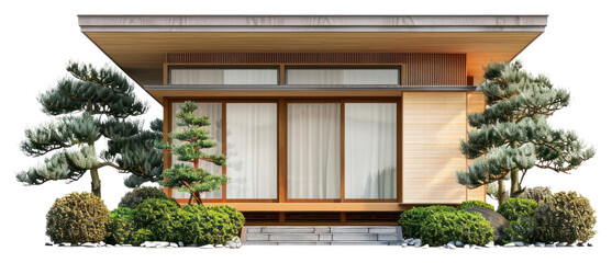 Sticker - PNG Modern minimalist Japanese house