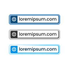 Aufkleber - Website Address Bar Template concept illustration flat design