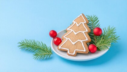 Wall Mural - Christmas Cookie With Festive Decoration