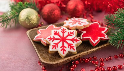 Wall Mural - Christmas Cookie With Festive Decoration