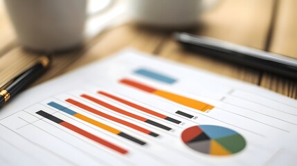 Poster - Detailed Financial Chart Displaying Key Metrics for Comprehensive Corporate Performance Analysis and Business Decision Making