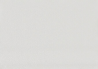 Background of white evenly textured paper wallpaper with uniform swirled lines.