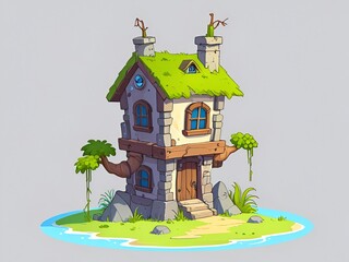 Sticker - Charming Stone Cottage