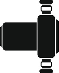 Poster - this simple vector icon represents an electric water pump, a device commonly used in plumbing system